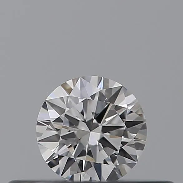 0.18ct Round Natural Diamond (Colour D, Clarity FL, Cut EX, GIA Certified)